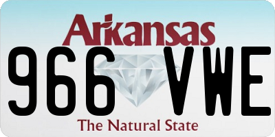 AR license plate 966VWE