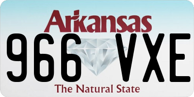 AR license plate 966VXE