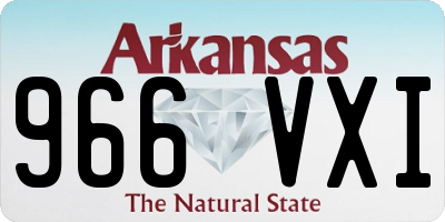 AR license plate 966VXI
