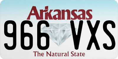 AR license plate 966VXS