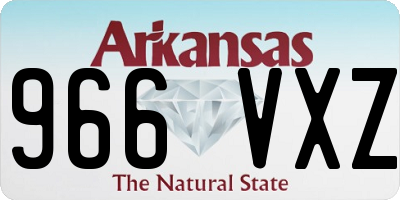 AR license plate 966VXZ