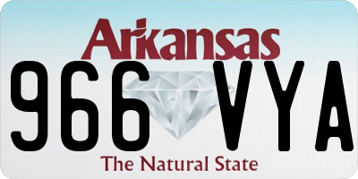 AR license plate 966VYA