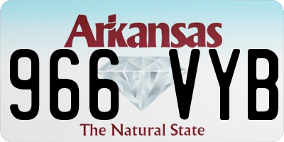 AR license plate 966VYB