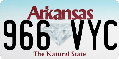 AR license plate 966VYC