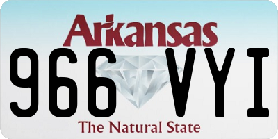 AR license plate 966VYI