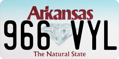 AR license plate 966VYL