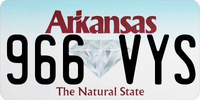 AR license plate 966VYS