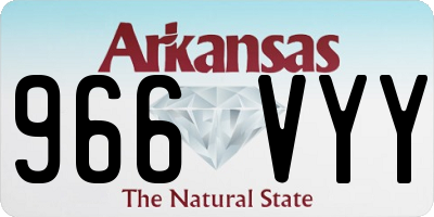 AR license plate 966VYY