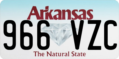AR license plate 966VZC