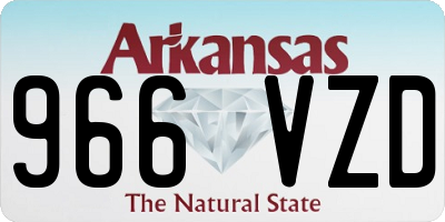 AR license plate 966VZD