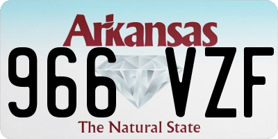 AR license plate 966VZF