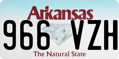 AR license plate 966VZH