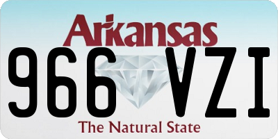 AR license plate 966VZI