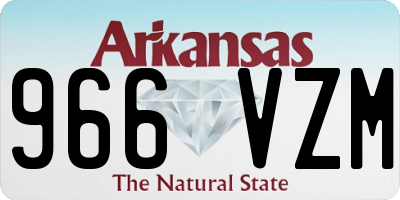 AR license plate 966VZM