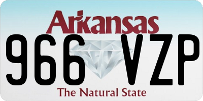 AR license plate 966VZP