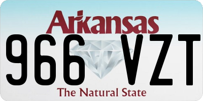 AR license plate 966VZT