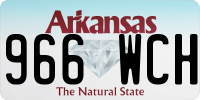 AR license plate 966WCH