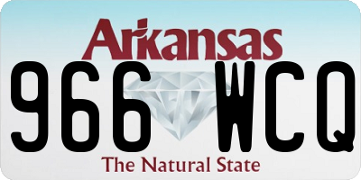AR license plate 966WCQ