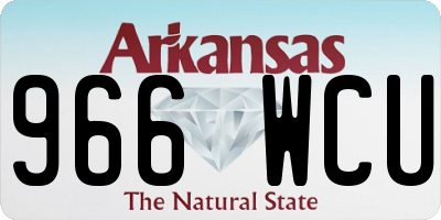 AR license plate 966WCU