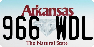 AR license plate 966WDL