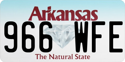 AR license plate 966WFE