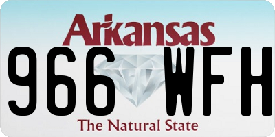 AR license plate 966WFH