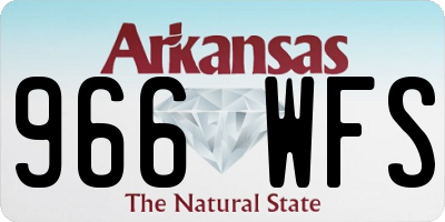 AR license plate 966WFS