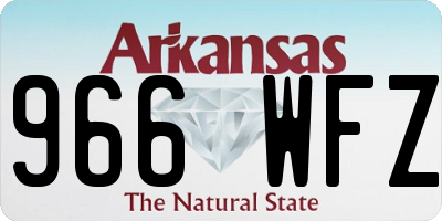 AR license plate 966WFZ