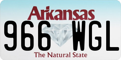 AR license plate 966WGL