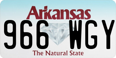 AR license plate 966WGY