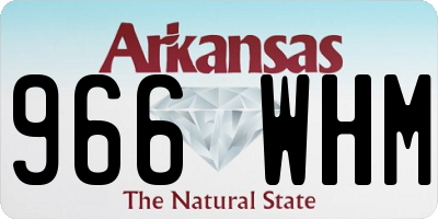 AR license plate 966WHM