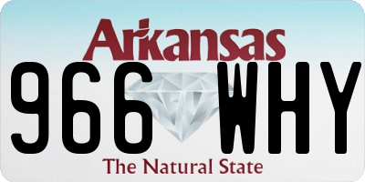 AR license plate 966WHY