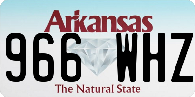 AR license plate 966WHZ