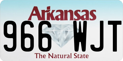 AR license plate 966WJT