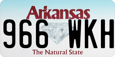 AR license plate 966WKH