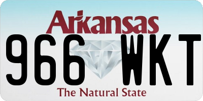 AR license plate 966WKT