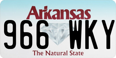 AR license plate 966WKY