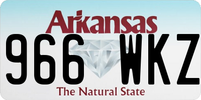 AR license plate 966WKZ