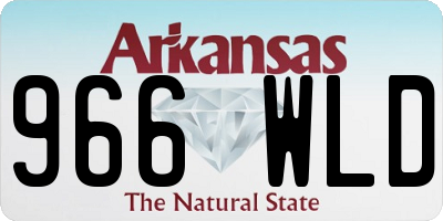 AR license plate 966WLD