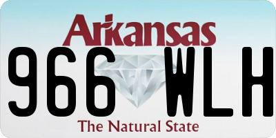 AR license plate 966WLH