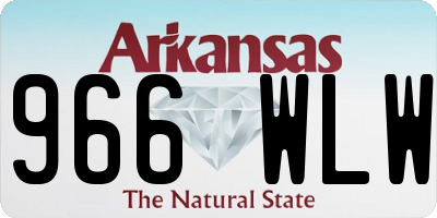 AR license plate 966WLW