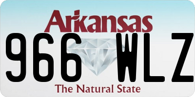 AR license plate 966WLZ