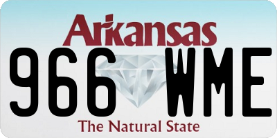 AR license plate 966WME