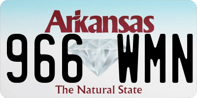 AR license plate 966WMN