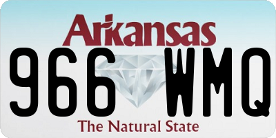 AR license plate 966WMQ