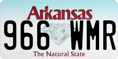 AR license plate 966WMR