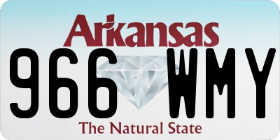 AR license plate 966WMY