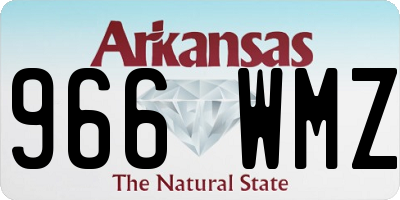 AR license plate 966WMZ