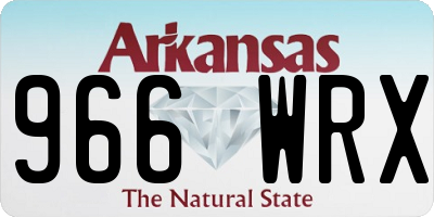 AR license plate 966WRX