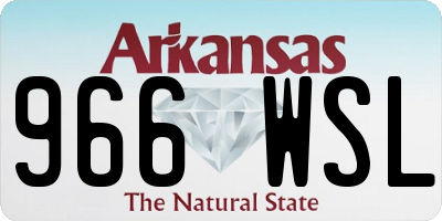AR license plate 966WSL